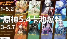 原神最新内鬼爆料卡池,神秘新角色卡池即将揭晓！
